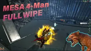 We Claimed the MOST OP Cave on DAY 1&hellip; Mesa 4-Man DOMINATION | ARK full wipe}#arksurvivalevolved