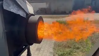 600 kW Biomass Pyrolysis Burner &mdash; Factory Test Before Delivery | KOMAND LTD