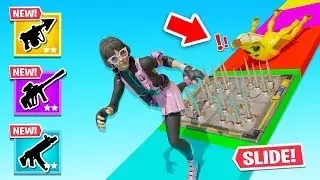 *NEW* SLIDE Deathrun For Our LOOT in Fortnite