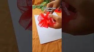 Easy shopping bag flower tutorial #craftingwithsithi #diy #trending #craft