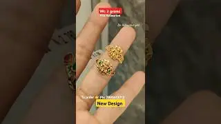 Beautiful gold laxmi devi ring latest design 22karat hallmarked.Jagdish Jewellers Ramnagar Hyderabad