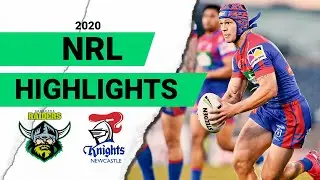 NRL Highlights | Raiders v Knights Match Highlights | Round 4 2020 | Telstra Premiership | NRL