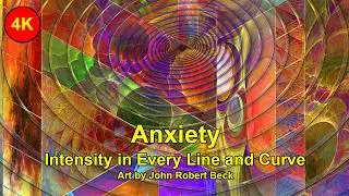 Abstract Art &ldquo;Anxiety&rdquo;  Geometric Fractal Design in 4K Ultra HD