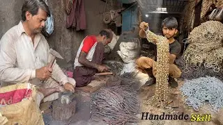 Inside a Small Factory ! Incredible Iron Chain Manufacturing Process ! how it's made