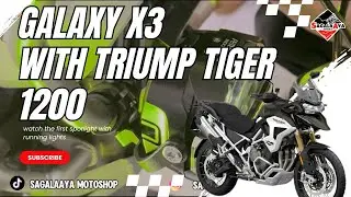 PASANG LAMPU VIRAL DI MOGE || TRIUMPH TIGER 1200 || FUTURE EYES GALAXY X3 ||