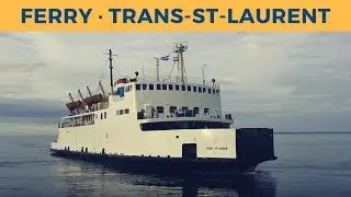 Arrival of ferry TRANS-ST-LAURENT in Saint-Sim&eacute;on (Traverse RDL)