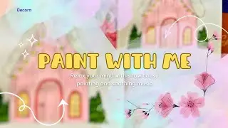 Let's paint a 'Snow House' ❄️ slow music + acrylic painting 🌌 #art #acrylicpainting #painting 