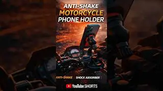 Anti-Shake Motorcycle Phone Holder 🔥 No Vibration Test  Bike Gadget #Shorts#BikeGadgets#Motorcycle