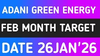 ADANI GREEN ENERGY STOCK LATEST NEWS 26JAN'26/ADANI GREEN ENERGY SHARE LATEST ANALYSIS WITH TARGET 
