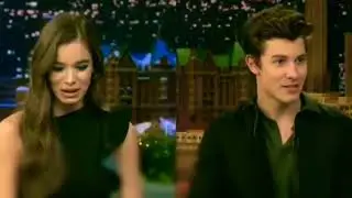 Shawn Mendes talking about DRAKE with Hailee Steinfeld on Jimmy Fallon
