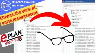 How can I change the Parts Management View in EPLAN