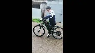 Тест электровелосипеда в первый раз. 1500w 52в Electric bike своими руками.