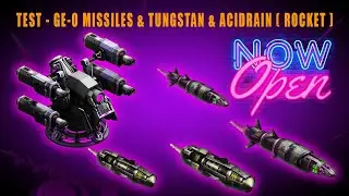 War Commander | TEST - GE-O MISSILES & TUNGSTAN & ACIDRAIN ( ROCKET ) | 21 April 2022