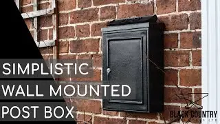 Black Simplistic Wall Mounted Post Box