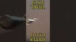 Gold Tinsel Futsū Kebari #tenkara #flytying #kebari #flyfishing #fishing #handmade #craft #outdoors