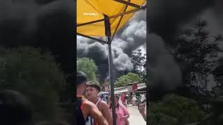 Portable gas station explodes in Philippines