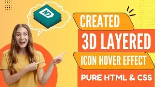 3D Layered Icon Hover Effect — Pure CSS (No JS) | CodeCanvas