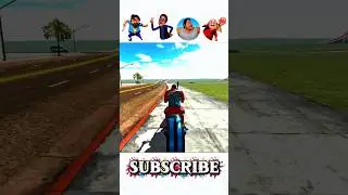 BIKE CHALLENGE V'S Motu 🤯🔥 Indian bike driving 3D #shorts #indianbikedriving3d #viral