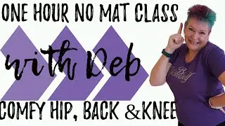 One Hour Mat Yoga Class to Stop Back Pain by releasing Hip Flexors, Tight Hamstrings & Quads,