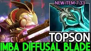TOPSON [Sniper] New Item is Good Imba Diffusal Blade Upgrade Dota 2