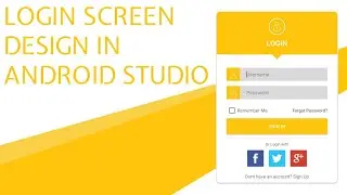 Login Screen UI design in Android Studio (With Source Code)