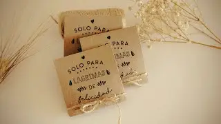 Cómo hacer unos sobres para pañuelos para lágrimas de felicidad 😭 | DIY
