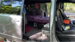Grand Caravan Camper BASIC No Build | Not Fancy | Not Cluttered | Simply Functional #vandweller