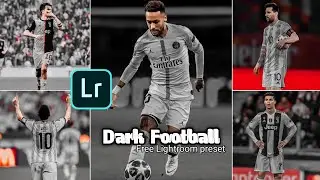 Dark Football Preset/Free Lightroom preset dng/lr photo editing/Lightroom preset editing tutorials/