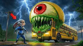 The Horrifying Battle! 😱 Monster bus vs Monster Judy 🔥 | Zootopia 2