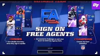 Free Agency Promo: FREE 95 OVR Hero & 5 Players with ALL 32 NFL Team Chems | Madden 22 Ultimate Team