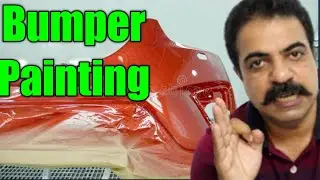 How to Paint Car Bumper. How to paint Plastic Parts #sajuandcars #carpainting #carpolishing #car