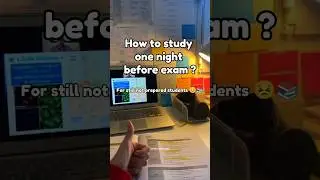 How to study one night before exam 🎯📈💯 #study #motivation #studymotivation #trending