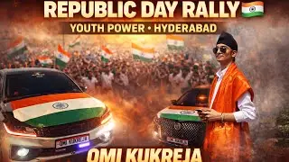 Massive Republic Day Car Rally🇮🇳 Hyderabad | Full Highlights (Omi.kukreja)