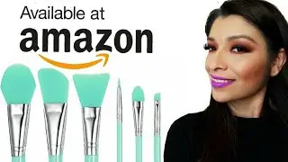 Amazon Silicone Makeup Brush Set Review/Tutorial