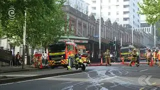 Large fire in Akld CBD building forces evacuations, snarls traffic
