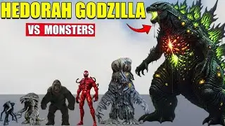 Hedorah Godzilla vs Giant Monsters | 3D Monster Size Comparison 2026