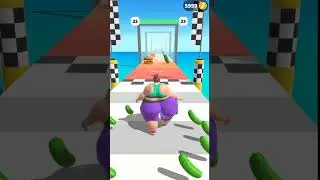 Funny Moment fat 2 fit game | fat or skinny? running girl 3D #shorts