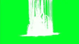Realistic waterfall with Sounds Green screen Effect HD footage no copyright