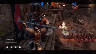 Starting the match with a ledge battle. | For Honor 