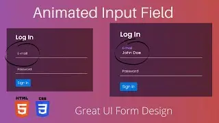 Creating animated form using CSS -  |How to create Floating Labels on form using CSS |