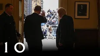 Prime Minister Boris Johnson meeting with President Andrzej Duda of Poland