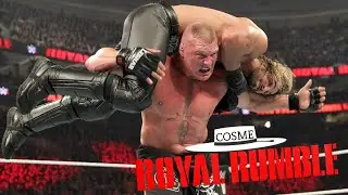 Brock Lesnar vs Seth Rollins vs John Cena. Royal Rumble 2015 Highlights