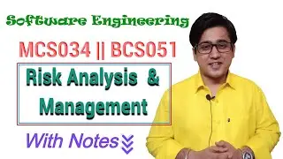 Types of Risk and Risk Management in Software Engineering in Hindi || MCS034 || BCS051