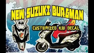 SUZUKI BUGRMAN 125 Reflective customized decal wrap