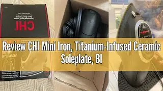 Review CHI Mini Iron, Titanium-Infused Ceramic Soleplate, Black,13120