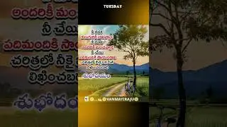 😊 శుభోదయం#whatsappstatus#attitude#quotes#emotional#ytshorts#telugushorts#yt#goodmorning#love#status