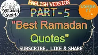 Best Ramadan Quotes|Ramadan|Ushna YT