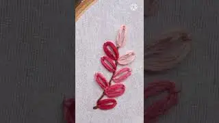 1 mint craft idea |  short video | flower embroidery |#short | hand embroidery | youtube shorts