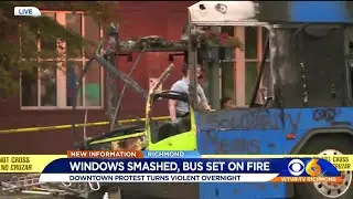 GRTC bus destroyed in Richmond riots