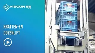 Lift voor kratten en dozen - elevator for boxes and crates